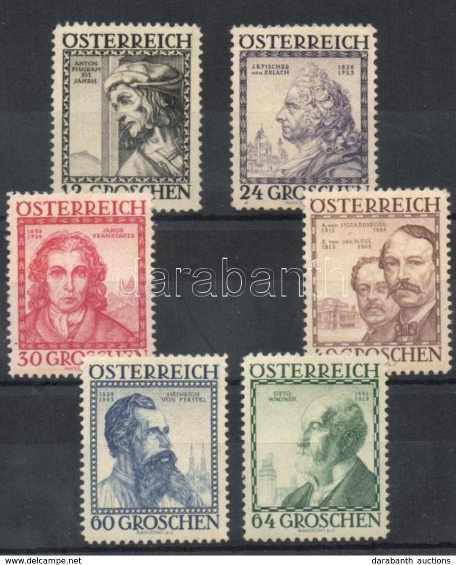 ** 1934 Építészek Mi 591-596 - Sonstige & Ohne Zuordnung