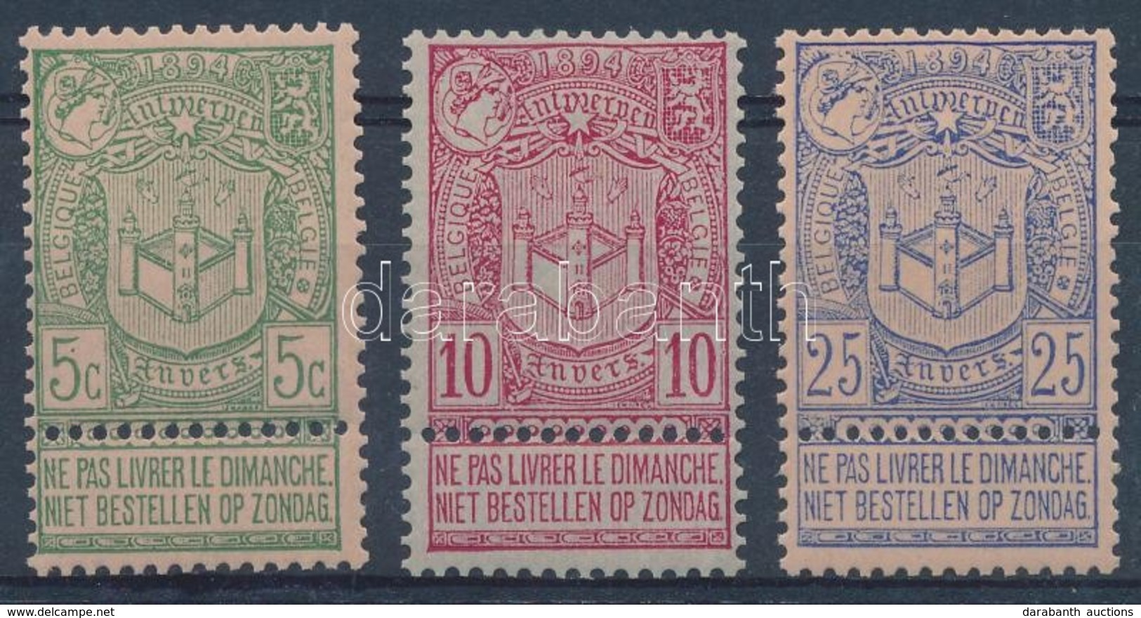 ** 1894 Világkiállítás Sor,
World Exhibition Set
Mi 61-63 - Sonstige & Ohne Zuordnung