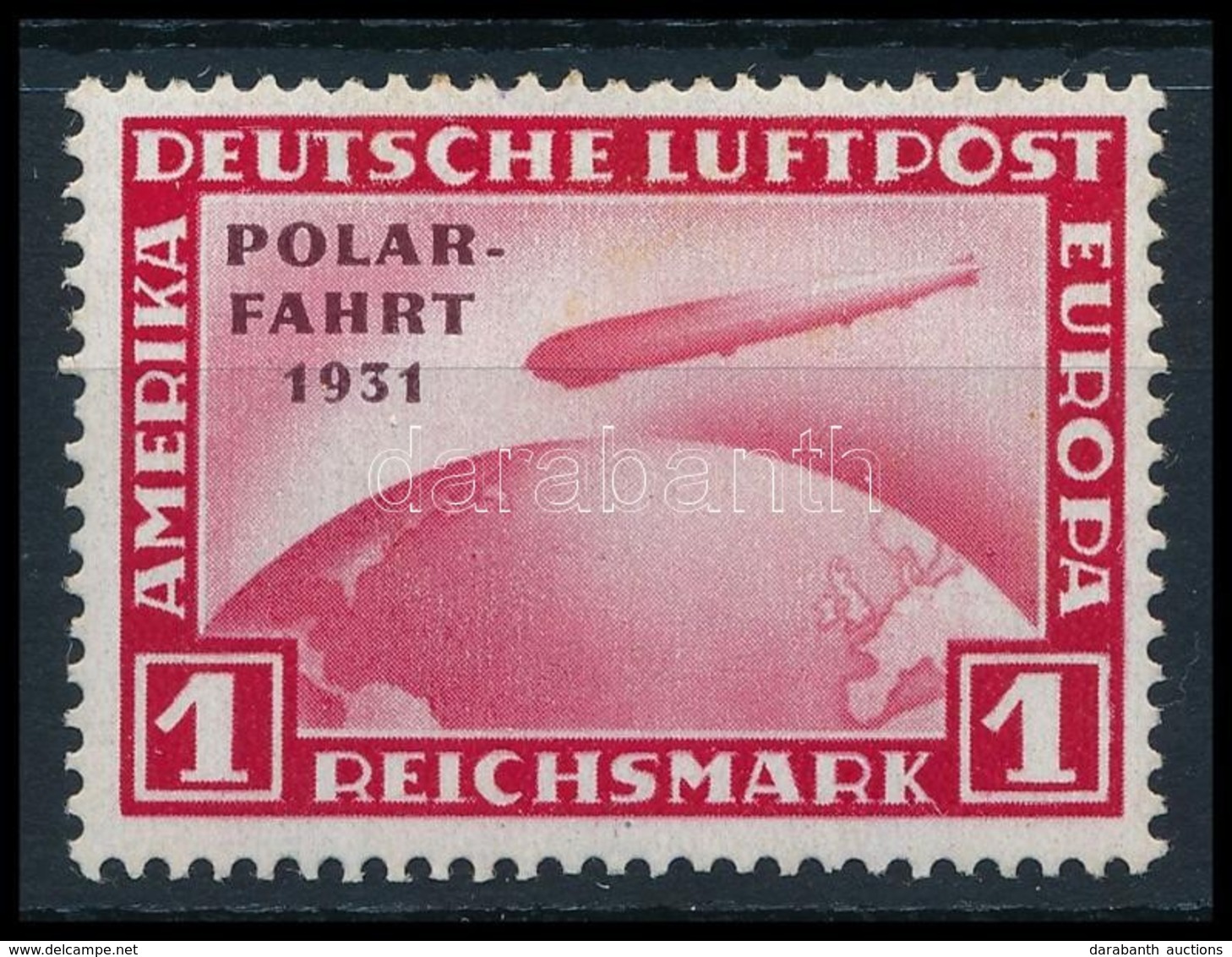 ** 1931 Zeppelin Polarfahrt Mi 456 (Mi EUR 550.-) (kis Rozsdafolt A Gumin / Light Stain) - Sonstige & Ohne Zuordnung