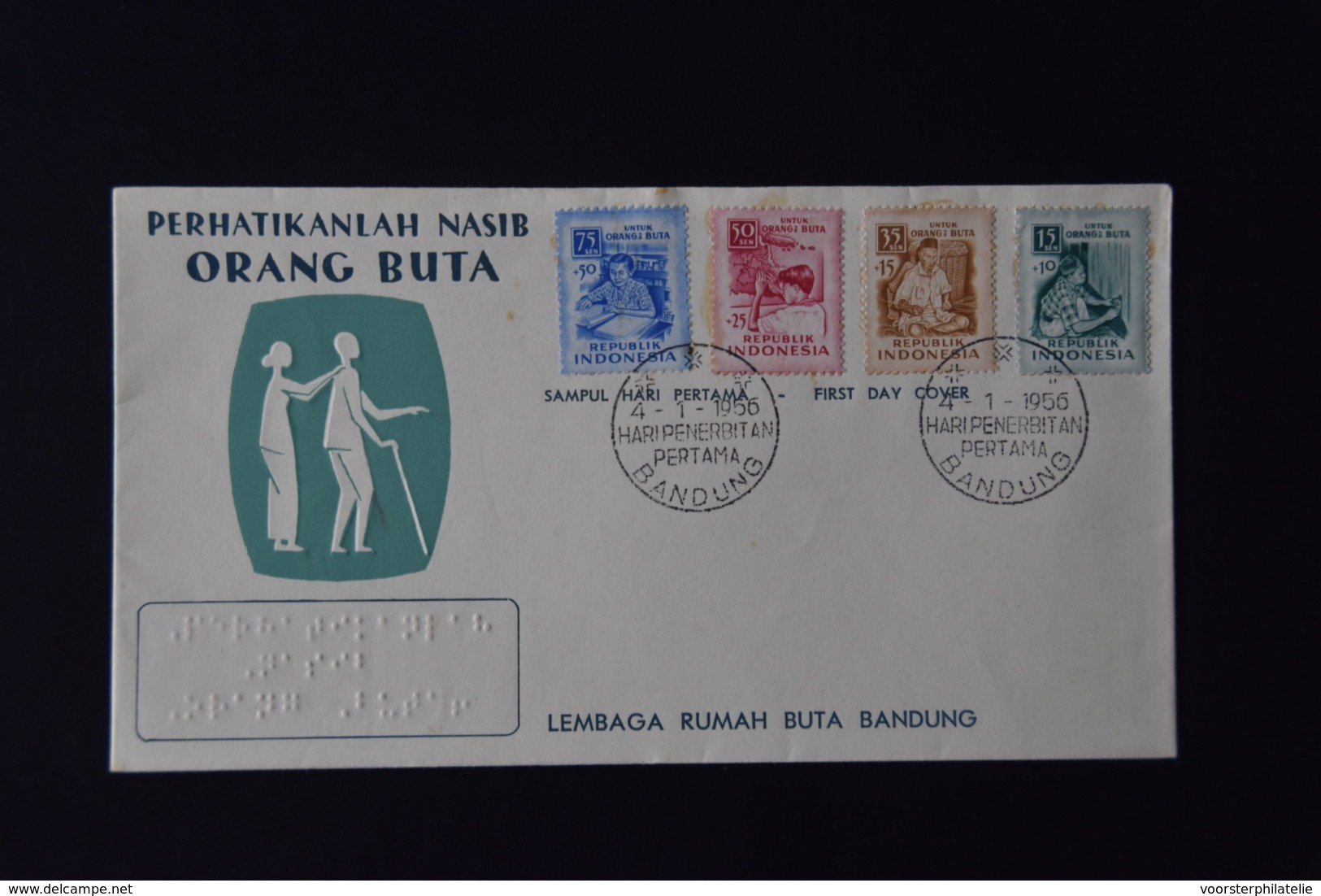 D(A) 077 ++ LOT FDC INDONESIA INDONESIE BLANCO BLANK - Indonesia