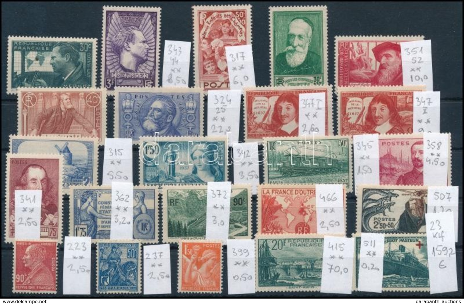 ** 1927-1941 23 Klf Bélyeg, Közte Sorok, önálló értékek, Darabok (EUR 159.2) - Sonstige & Ohne Zuordnung