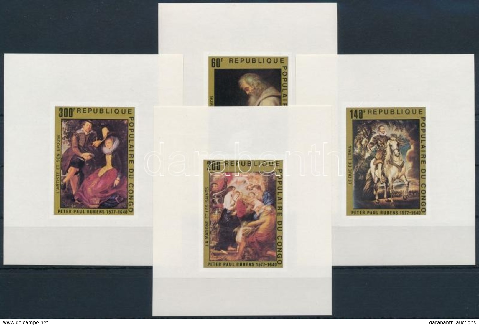 ** 1978 Rubens Festmények  Mi 606-609 De Luxe Blokksor - Autres & Non Classés