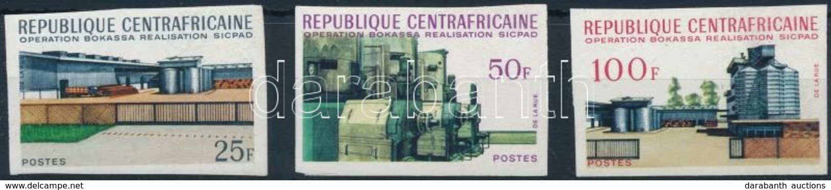 ** 1970 Bokassa élelmiszer-ipari Társaság Vágott Sor Mi A-C 206 - Sonstige & Ohne Zuordnung