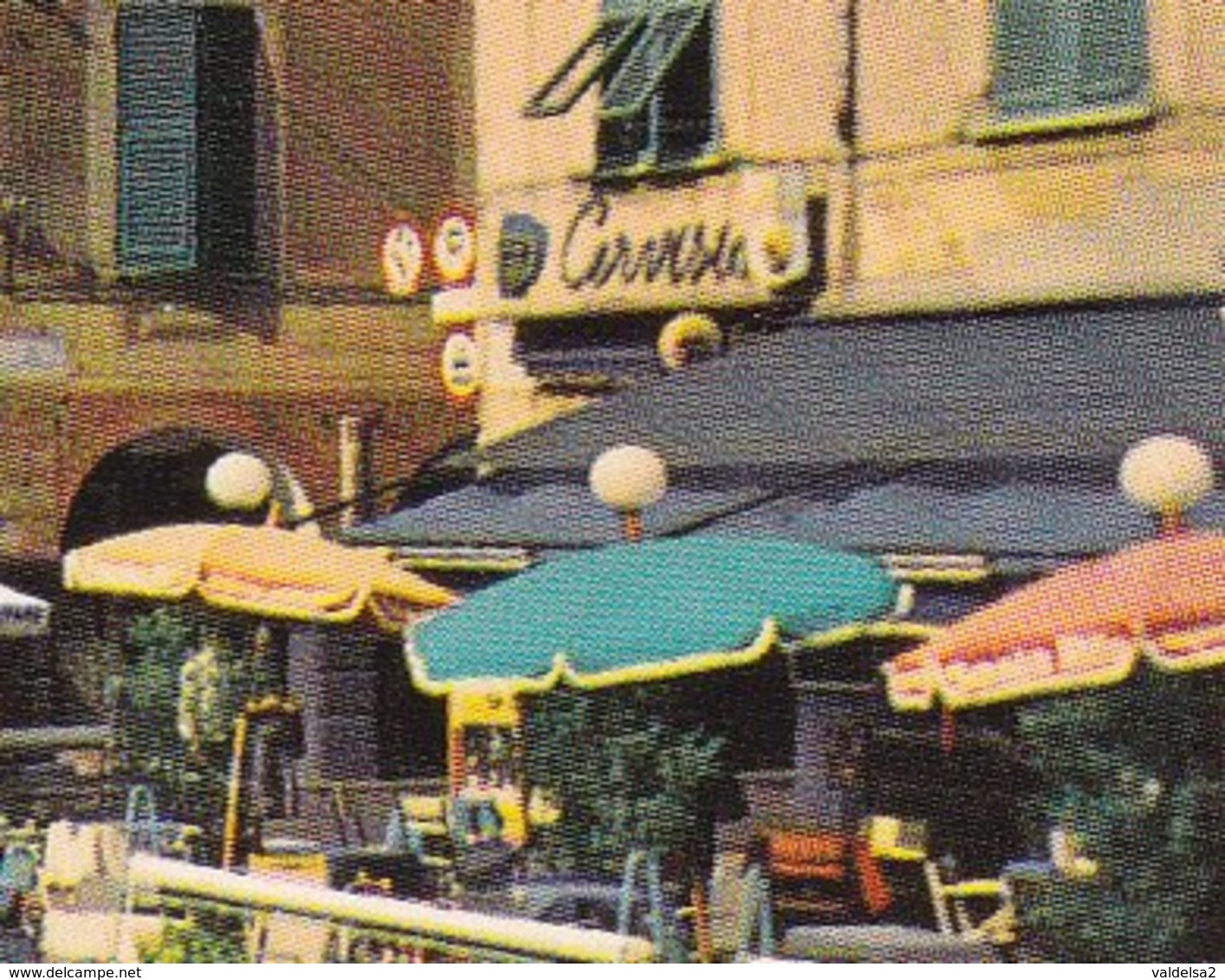 CHIAVARI - GENOVA - PIAZZA MATTEOTTI - BAR CON INSEGNA PUBBLICITARIA BIRRA CERVISIA - AUTO - BUS - 1966 - Genova (Genoa)