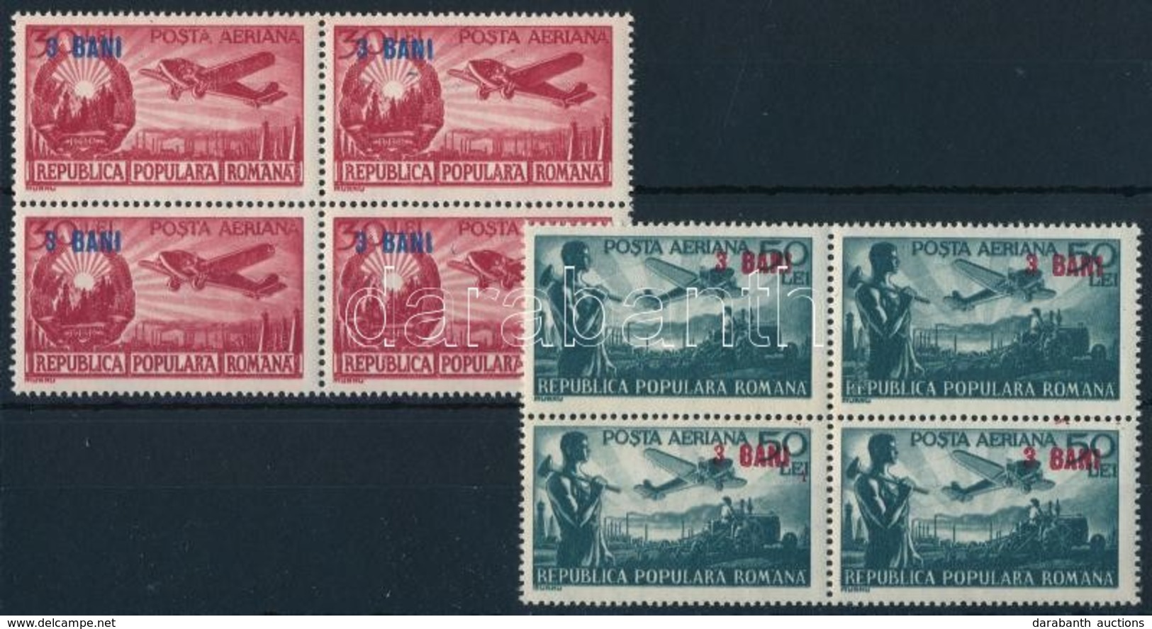 ** 1952 Mi A 1363 + 1363 Négyes Tömbök - Altri & Non Classificati