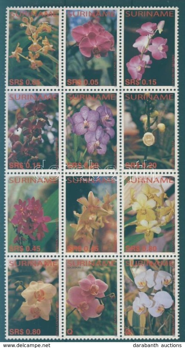 ** 2005 Orchideák 12-es Tömb Mi 1995-2006 - Autres & Non Classés