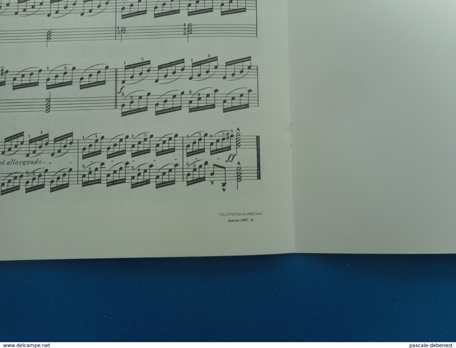 Partition Haendel "Passacaille Variée"pour Piano - G-I