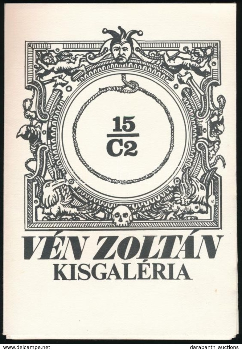 Vén Zoltán (1941-): 15 C2. 15 Db Rézkarcot Tartalmazó  Mappa, Papír, Jelzett és Dedikált 13x10 Cm - Sonstige & Ohne Zuordnung