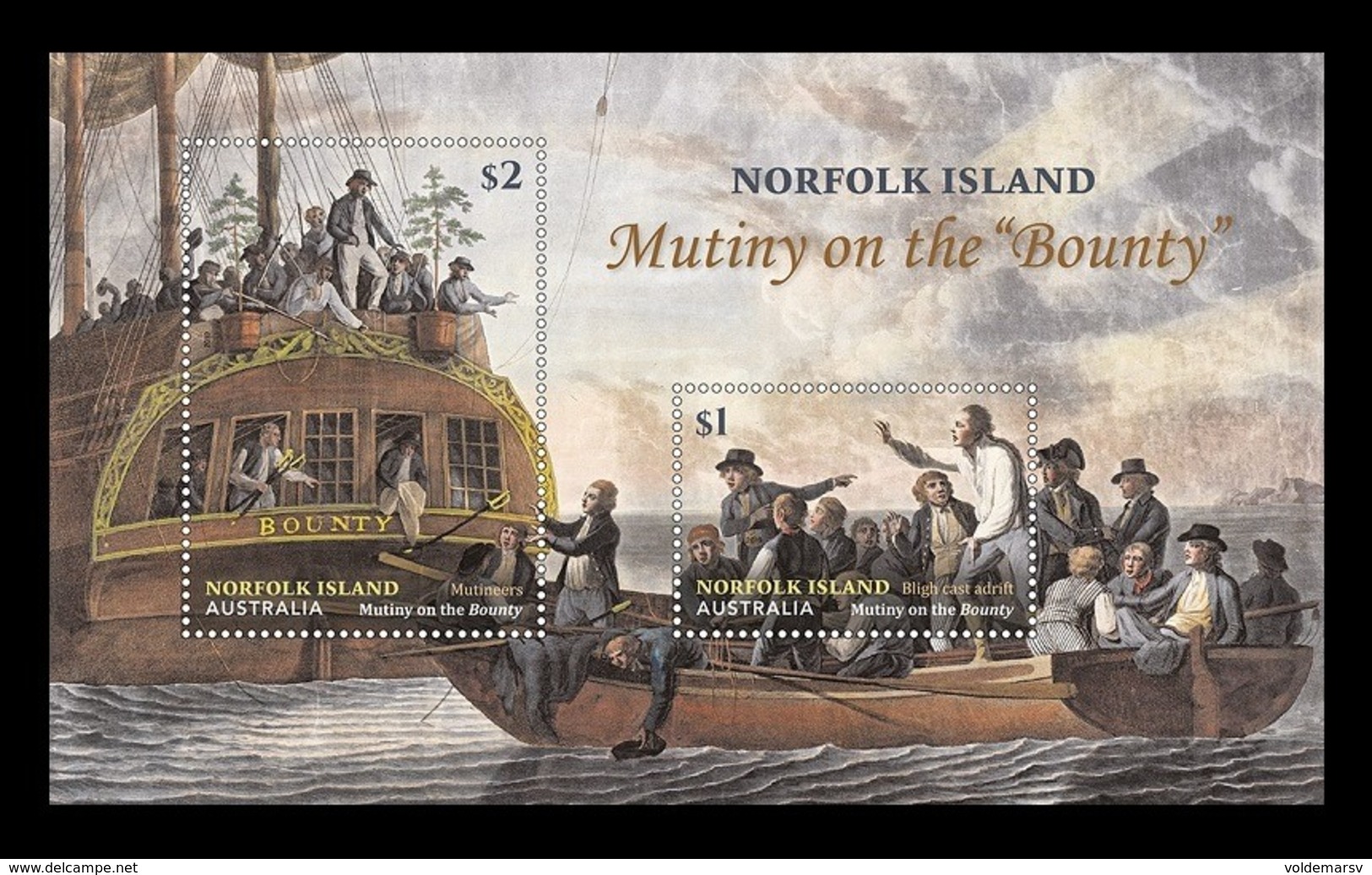 Norfolk Island 2019 Mih. 1288/89 (Bl.74) Mutiny On The Ship Bounty MNH ** - Norfolk Island