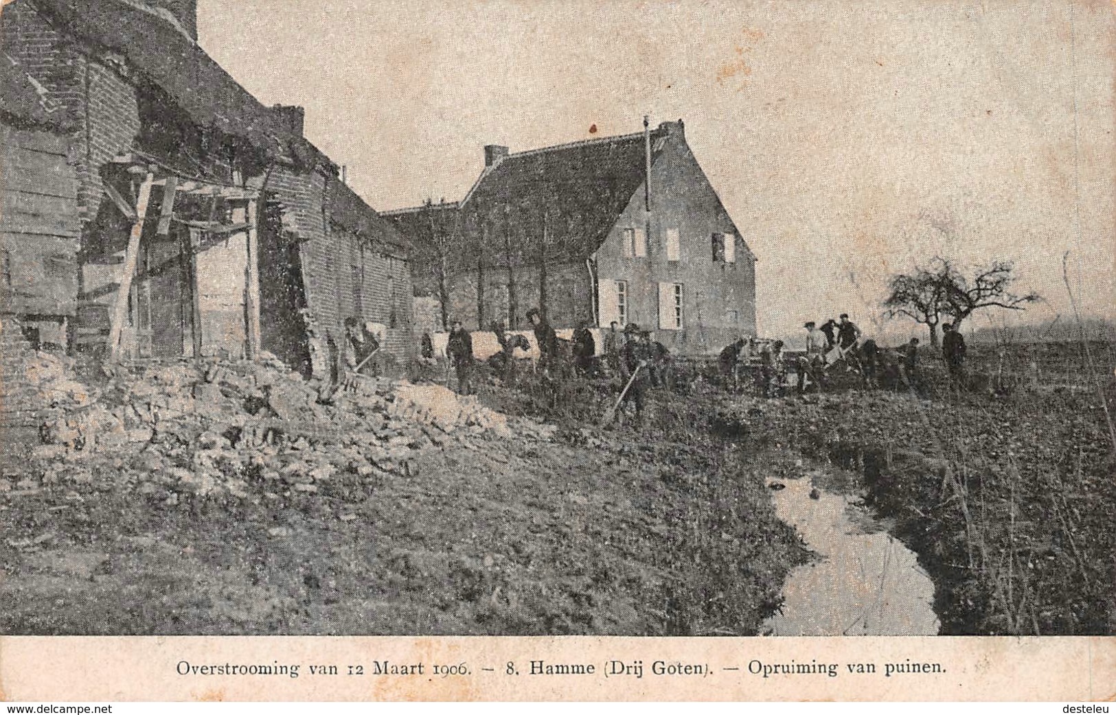 Overstroming Van 12 Maart 1906 - Opruiming Van Puinen - Hamme - Hamme