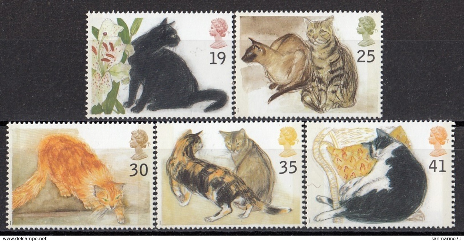 GREAT BRITAIN 1544-1548,unused,cats - Gatos Domésticos