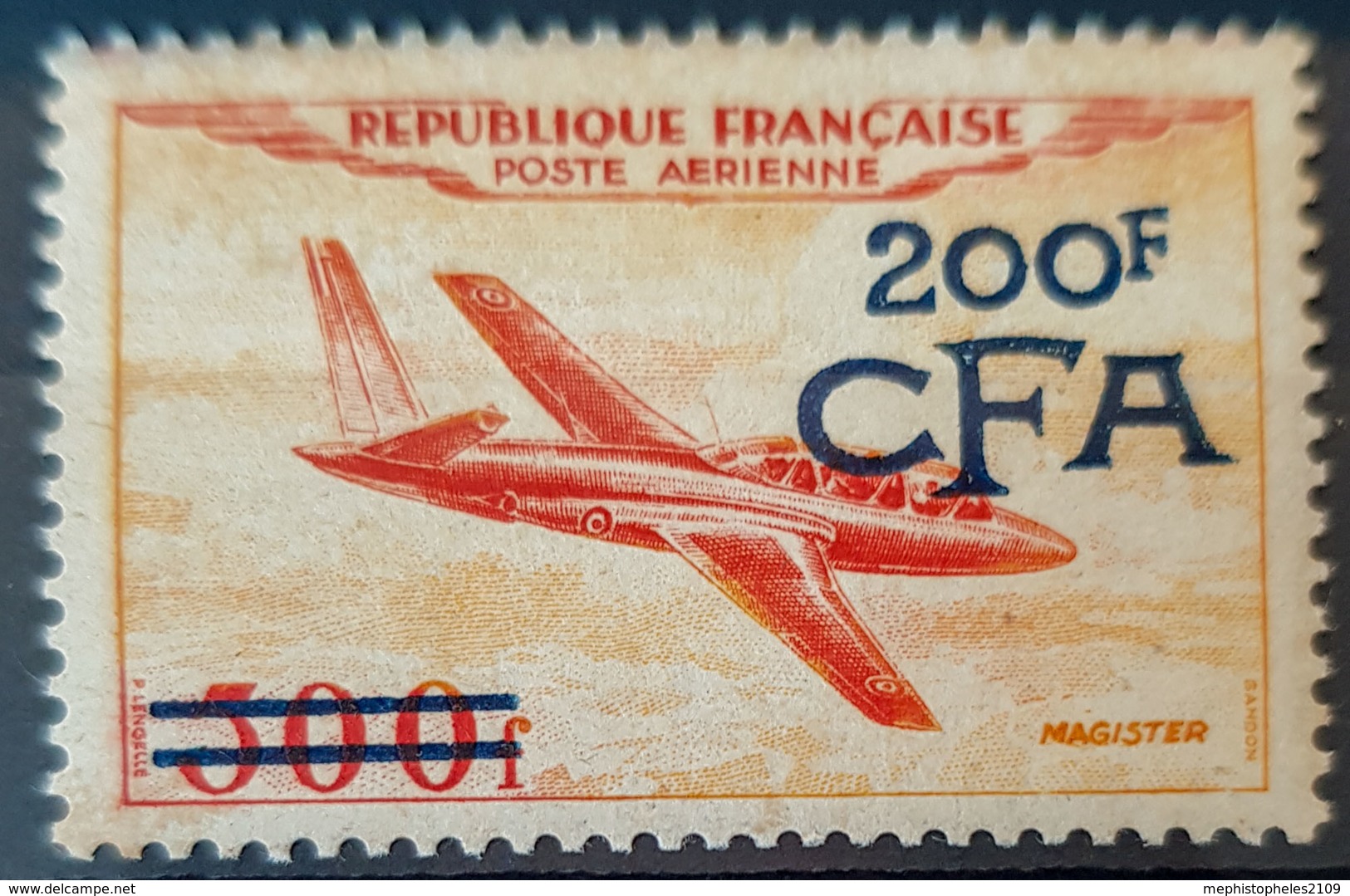 RÉUNION / CFA 1954 - MNH - YT PA 54 - 200F - Airmail