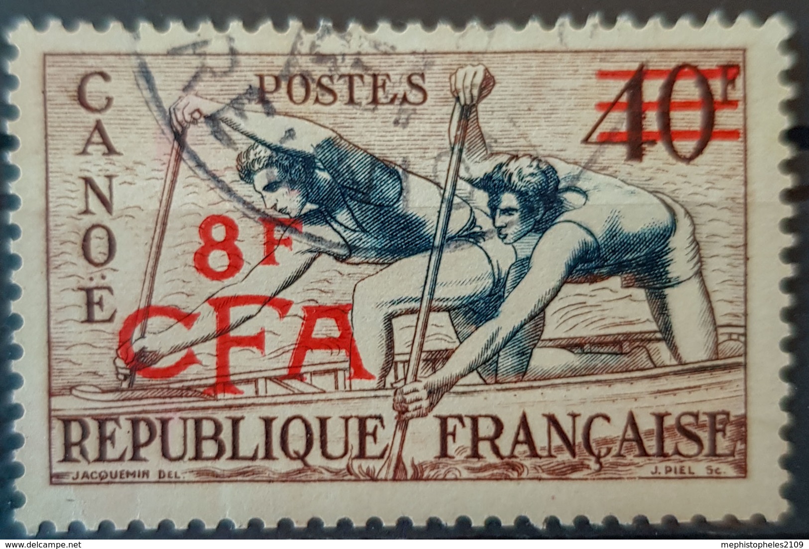 RÉUNION / CTA 1949/52 - Canceled - YT 314 - 8F - Oblitérés