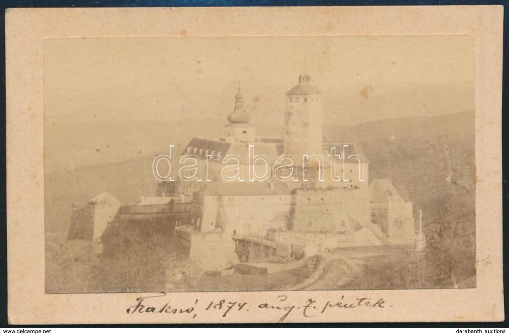 1874 Fraknó (Forchtenau, Forchtenstein), Fotó, Feliratozva, 6×10 Cm / Vintage Photo - Sonstige & Ohne Zuordnung