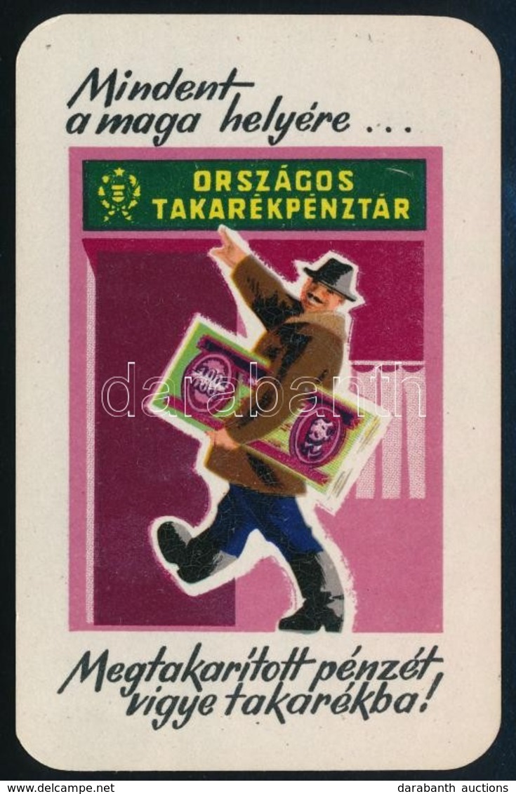 1959 OTP Reklámos Retro Kártyanaptár - Werbung