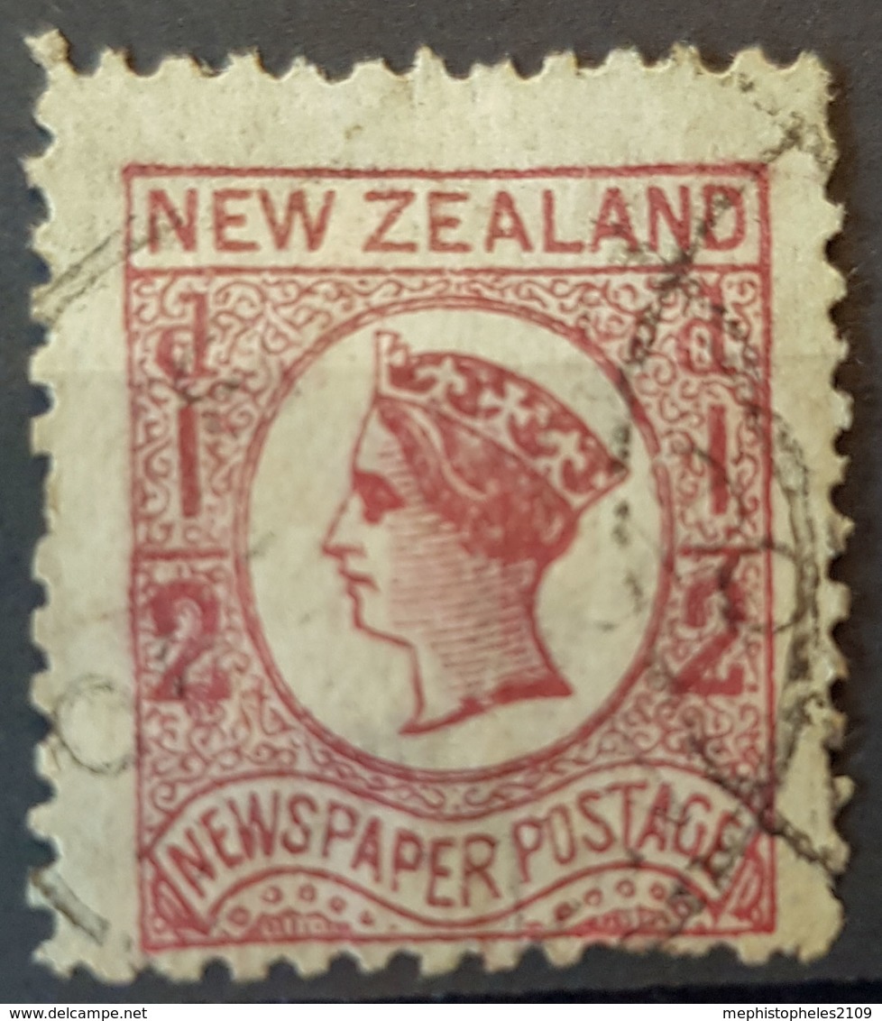 NEW ZEALAND 1875 - Canceled - Sc# P3 - Newsletter Stamp 1/2p - Usati