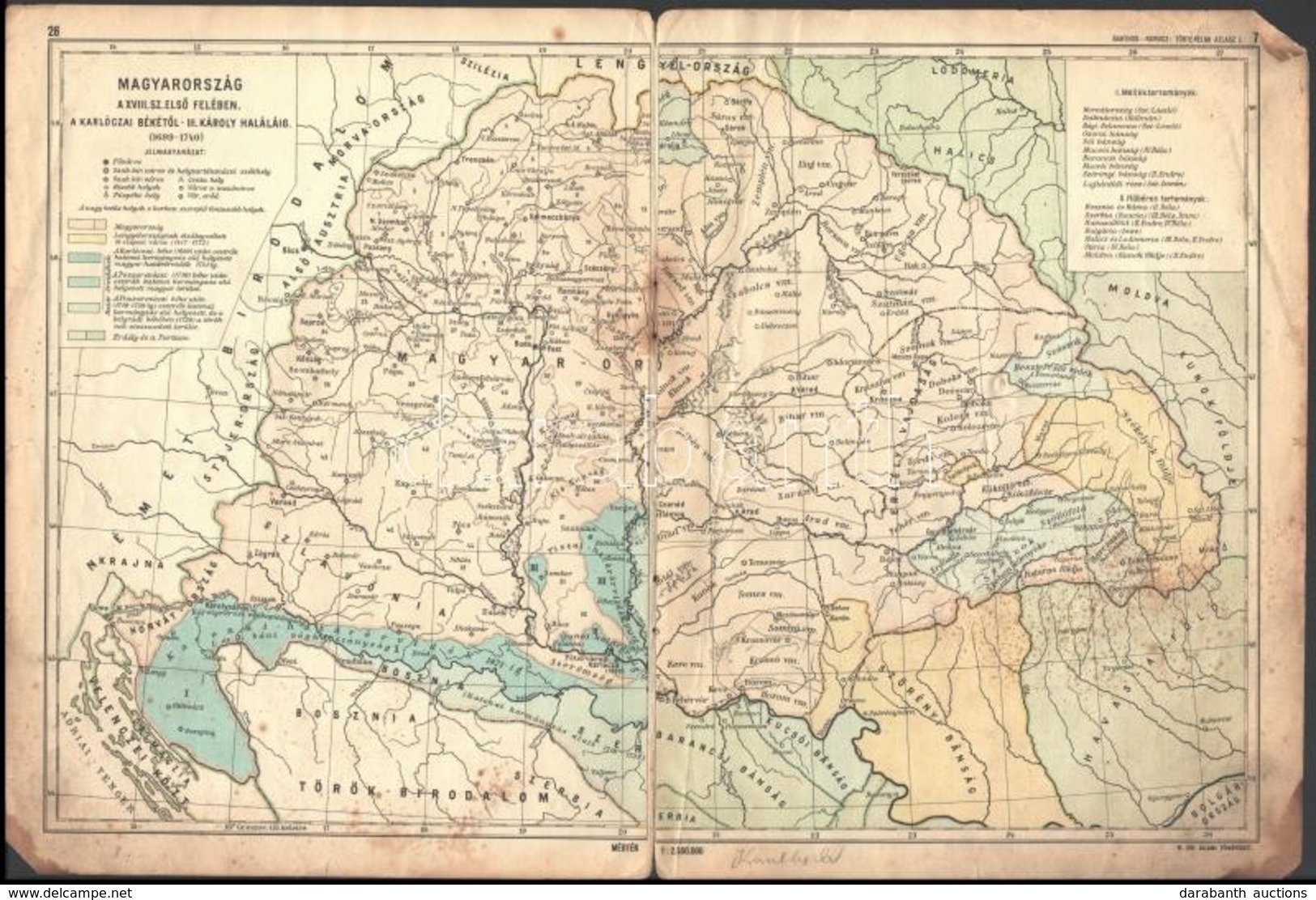 Magyarország és Középeurópa A XIV. Században / Magyarország A XVIII. Század Első Felében, A Karlócai Békétől III. Károly - Sonstige & Ohne Zuordnung