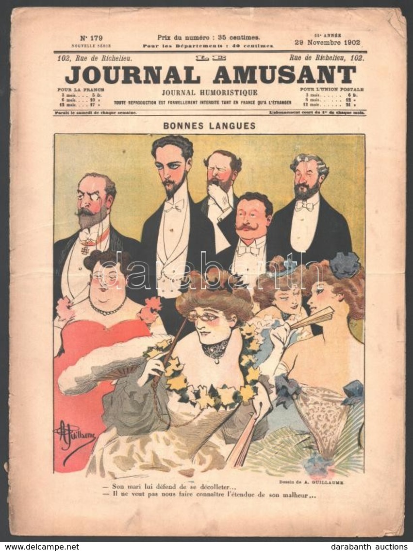 1901-1902 A Journal Amusant 2 Lapszáma, érdekes írásokkal, Karikatúrákkal - Non Classés