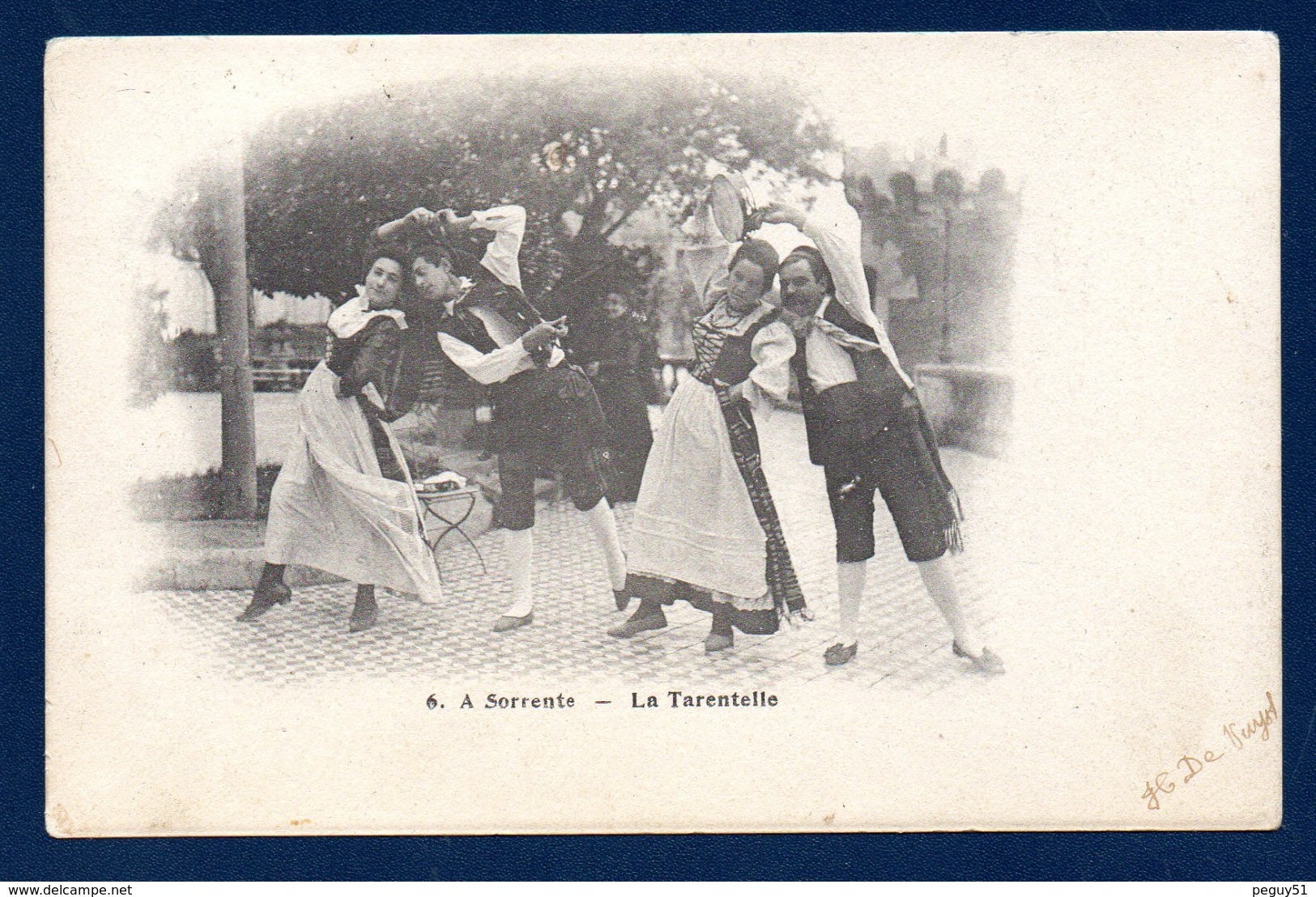 Sorrento. La Tarantella. Ballo Tipico Della Tradizione Napoletana. Ca 1900 - Dances