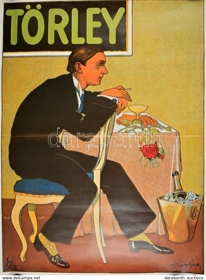 Törley, Reprint Plakát, Kartonra Ragasztva, Felcsavarva, 76×62 Cm - Sonstige & Ohne Zuordnung