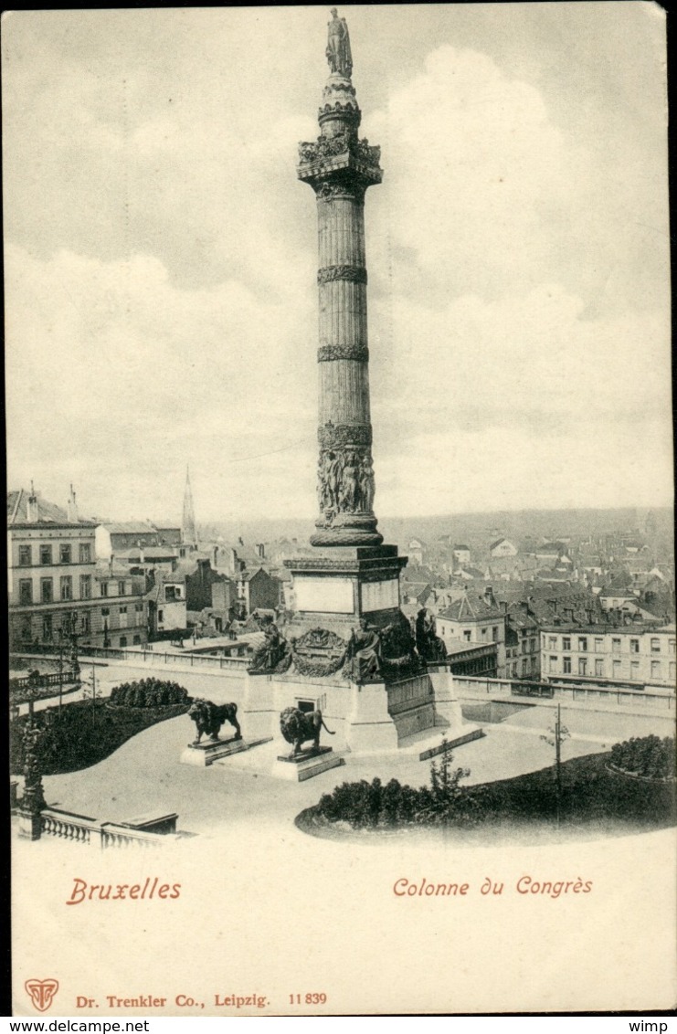 Bruxelles : Colonne Du Congrès - Monuments, édifices