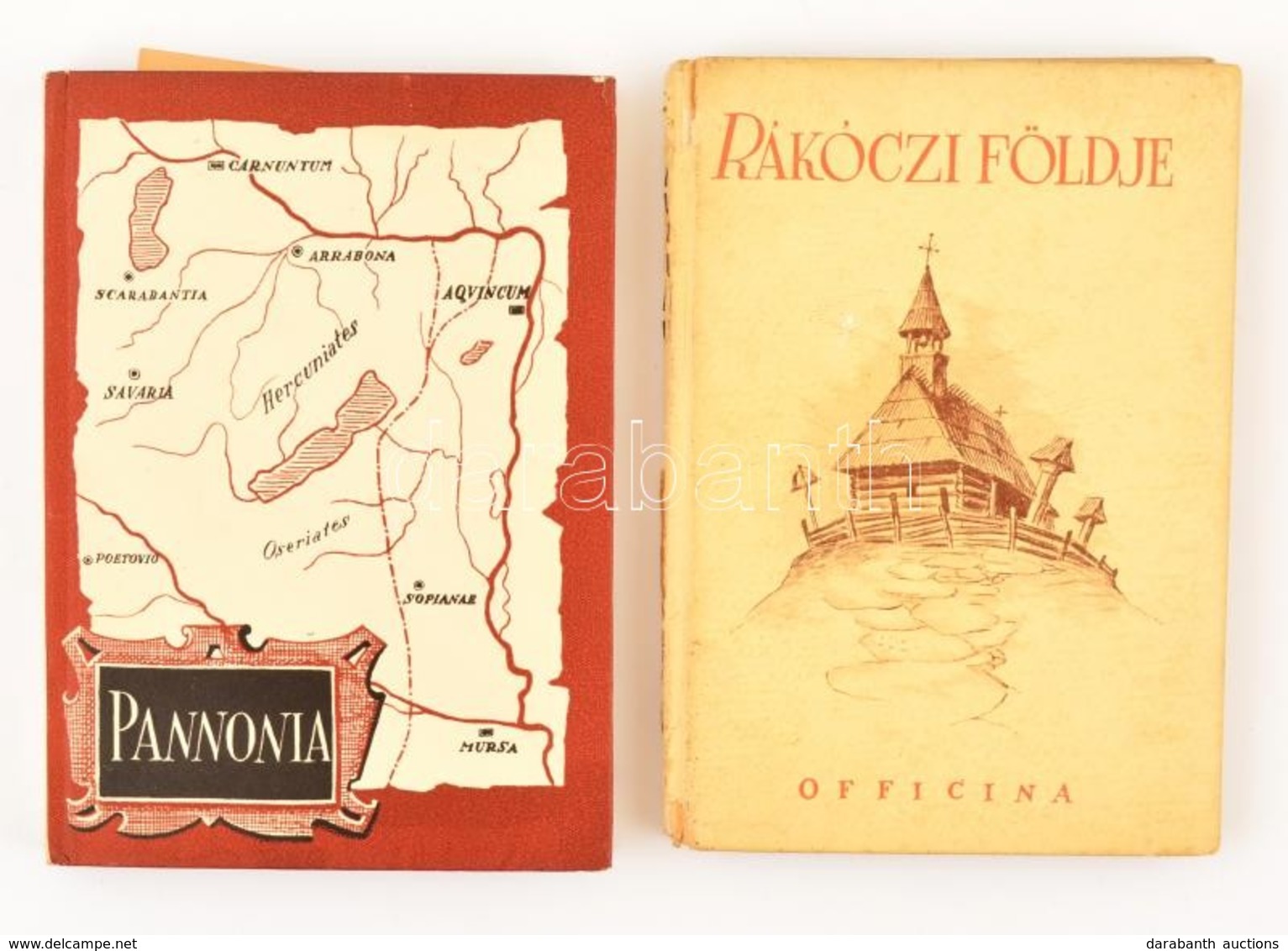 2 Officina Kiadvány: Kovreg Ilona: Pannónia. Bp. (1939.) Officina. 29 P. 32 Kép, 2 Sztl. Lev. Illusztrált Kiadói Kartoná - Ohne Zuordnung