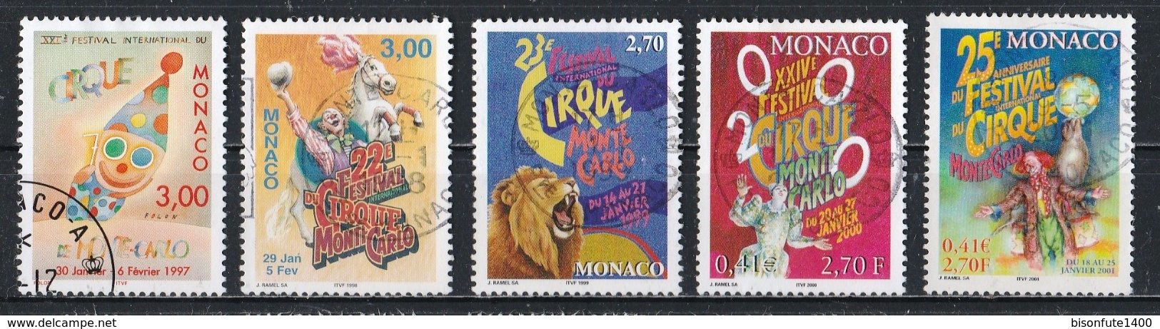 Monaco 1991 à 2000 : Timbres Yvert Et Tellier N° 1753 - 1810 - 1854 - 1923 - 1971 - 2026 - 2077 - 2139 - 2180 - 2225 Et. - Usados