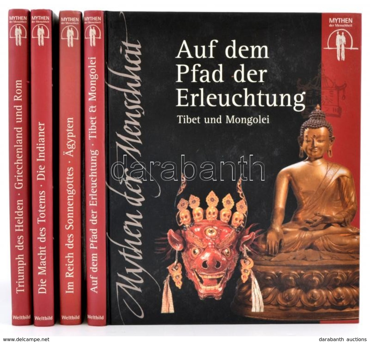 A Mythen Der Menschheit Sorozat 4 Kötete: Mongolok, Görögök-rómaiak, Egyiptomiak, Indiánok. Amsterdam, 1998, Time Life - - Ohne Zuordnung