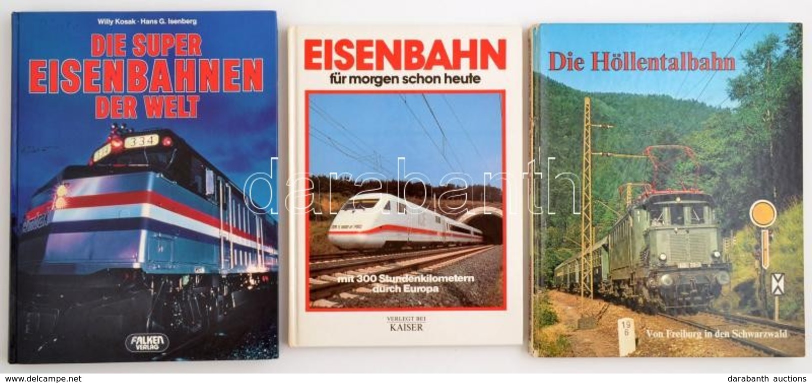 Willy Kosak-Hans G. Isenberg: Die Super Eisenbahnen Der Welt. Hn.,1987, Falken-Verlag. Német Nyelven. Kiadói Kartonált P - Ohne Zuordnung