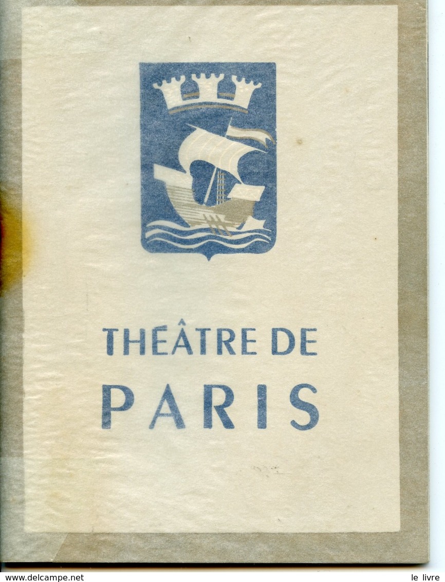 PROGRAMME THEATRE DE PARIS 1961 "DOMMAGE QU'ELLE SOIT UNE P.." VISCONTI DELON ROMY SCHNEIDER POPESCO BAROUX MONFORT - Programas