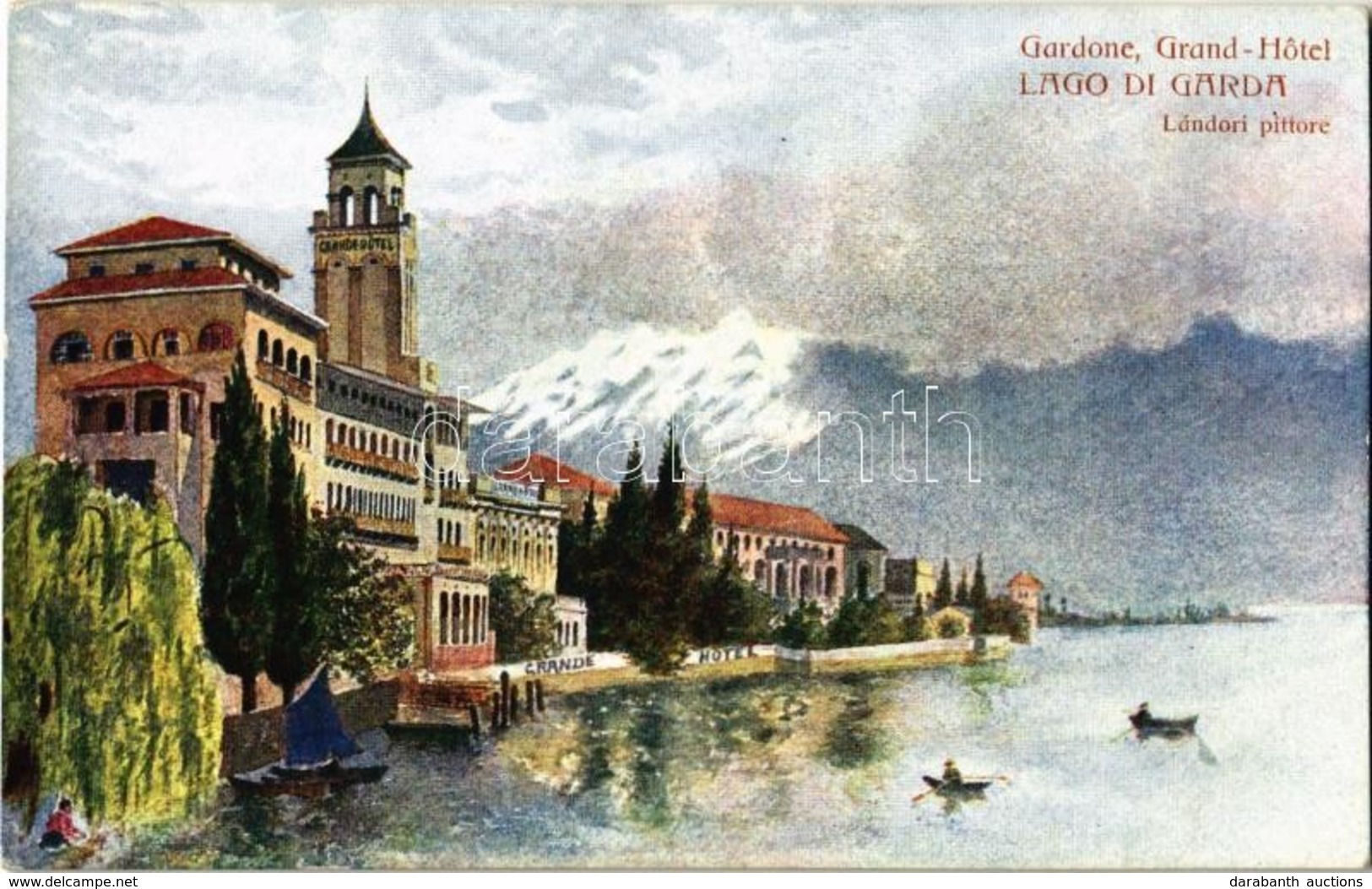 ** Lago Di Garda 16 Db Régi Művész Képeslap / 16 Old Artist's Card - Ohne Zuordnung
