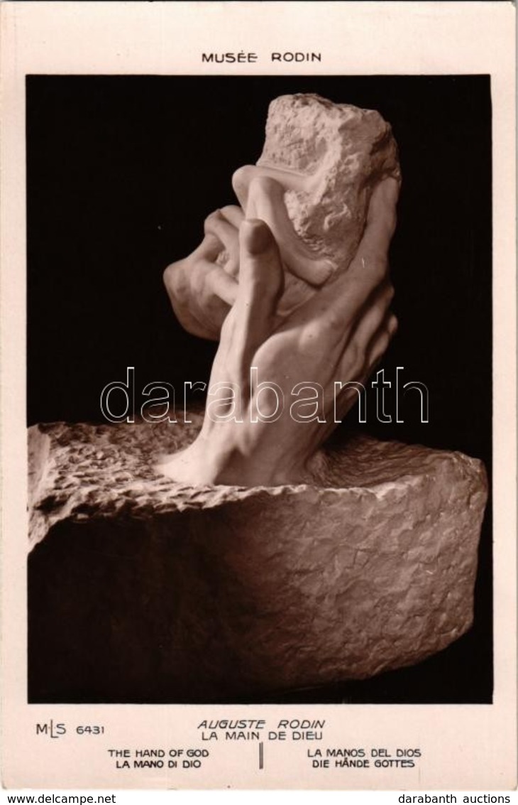 ** 8 Db Régi Művészlap Auguste Rodin Francia Szobrászművész Munkáiról / 8 Pre-1945 Art Postcards With The Works Of Augus - Ohne Zuordnung