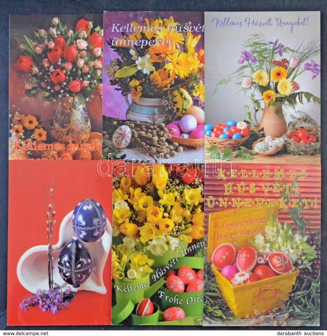 ** * Kb. 650 Db MODERN üdvözlő Motívumlap Virágokkal / Cca. 650 Modern Greeting Motive Postcards With Flowers - Ohne Zuordnung