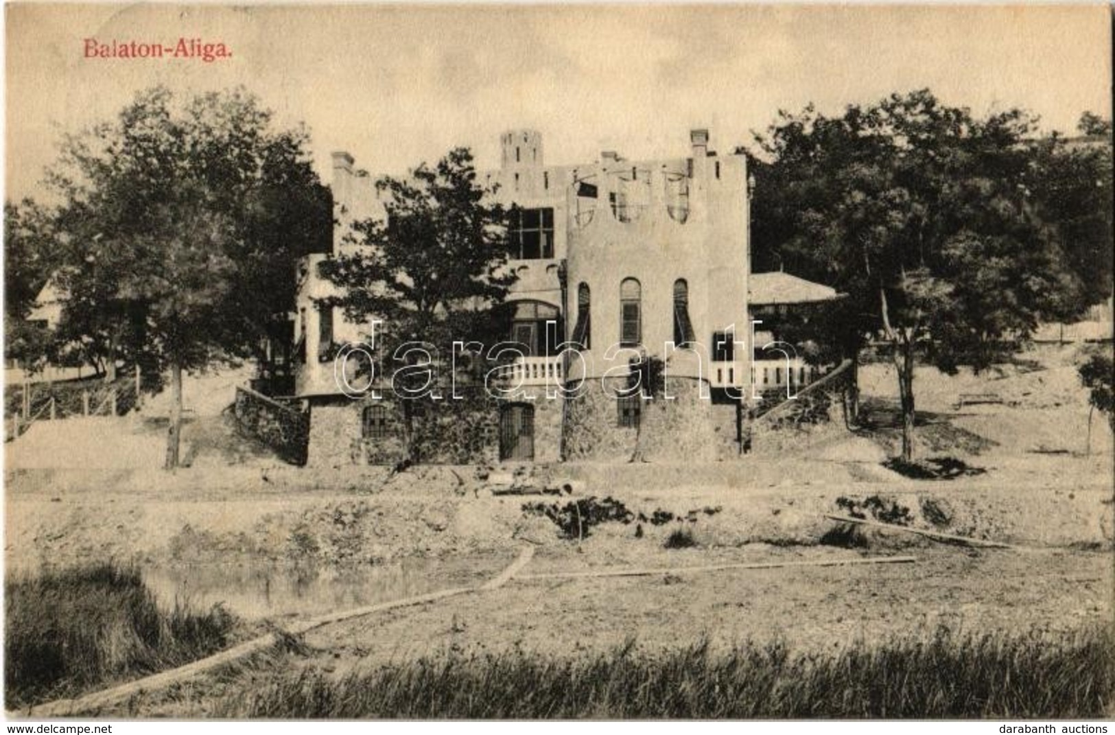 T2 1907 Balatonaliga (Balatonvilágos), Rauszek Villa. Kiadja Novák Jenő - Ohne Zuordnung