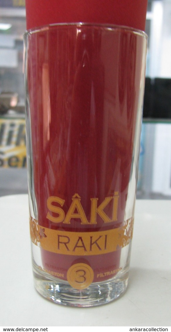 AC - SAKI RAKI 3 X FILTRATED / DISTILLED GLASS FROM TURKEY - Andere & Zonder Classificatie