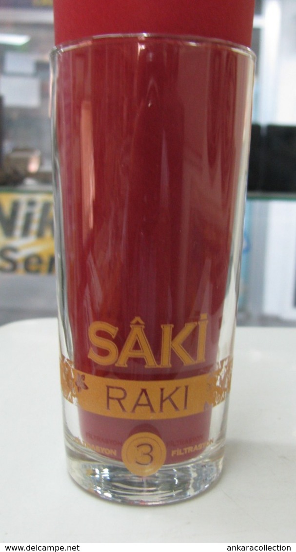 AC - SAKI RAKI 3 X FILTRATED / DISTILLED GLASS FROM TURKEY - Otros & Sin Clasificación