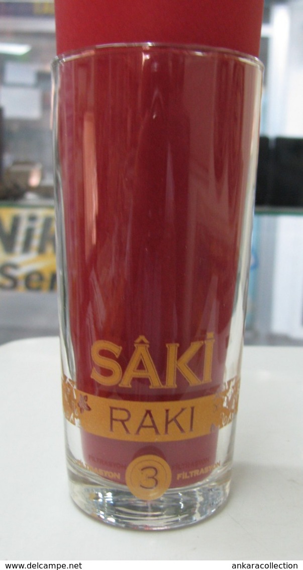 AC - SAKI RAKI 3 X FILTRATED / DISTILLED GLASS FROM TURKEY - Andere & Zonder Classificatie