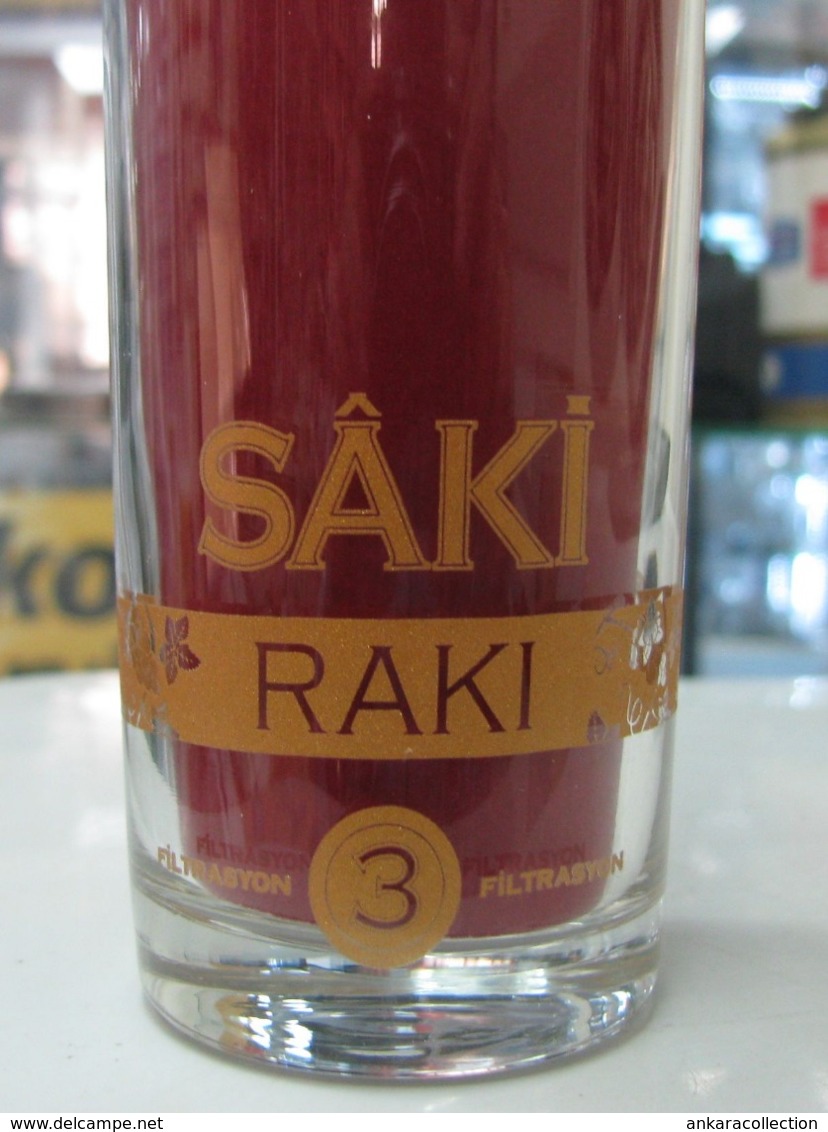 AC - SAKI RAKI 3 X FILTRATED / DISTILLED GLASS FROM TURKEY - Andere & Zonder Classificatie