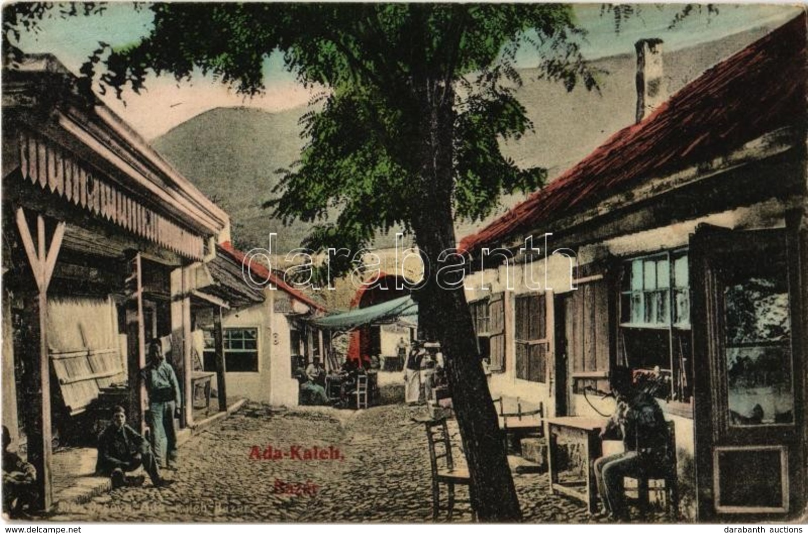 * T2/T3 1909 Ada Kaleh, Török Bazár, üzletek / Turkish Bazaar, Shops (Rb) - Ohne Zuordnung