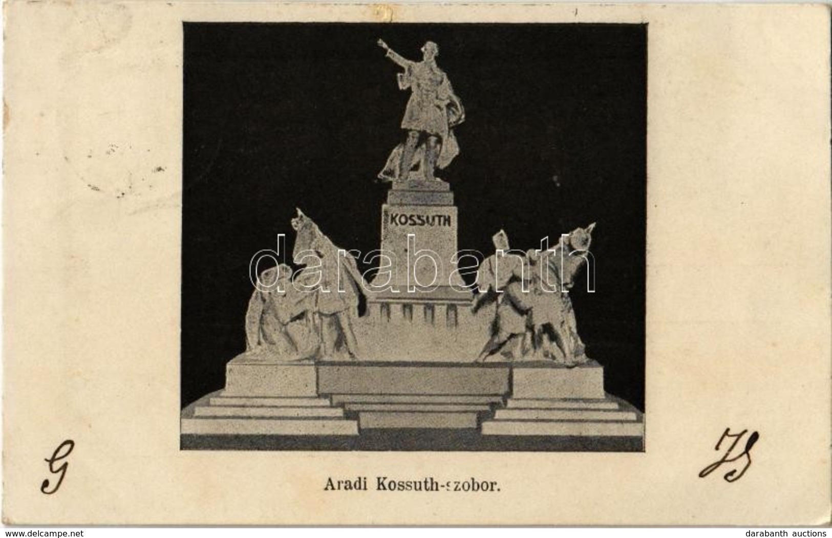 T2 1909 Arad, Kossuth Szobor / Statue - Ohne Zuordnung