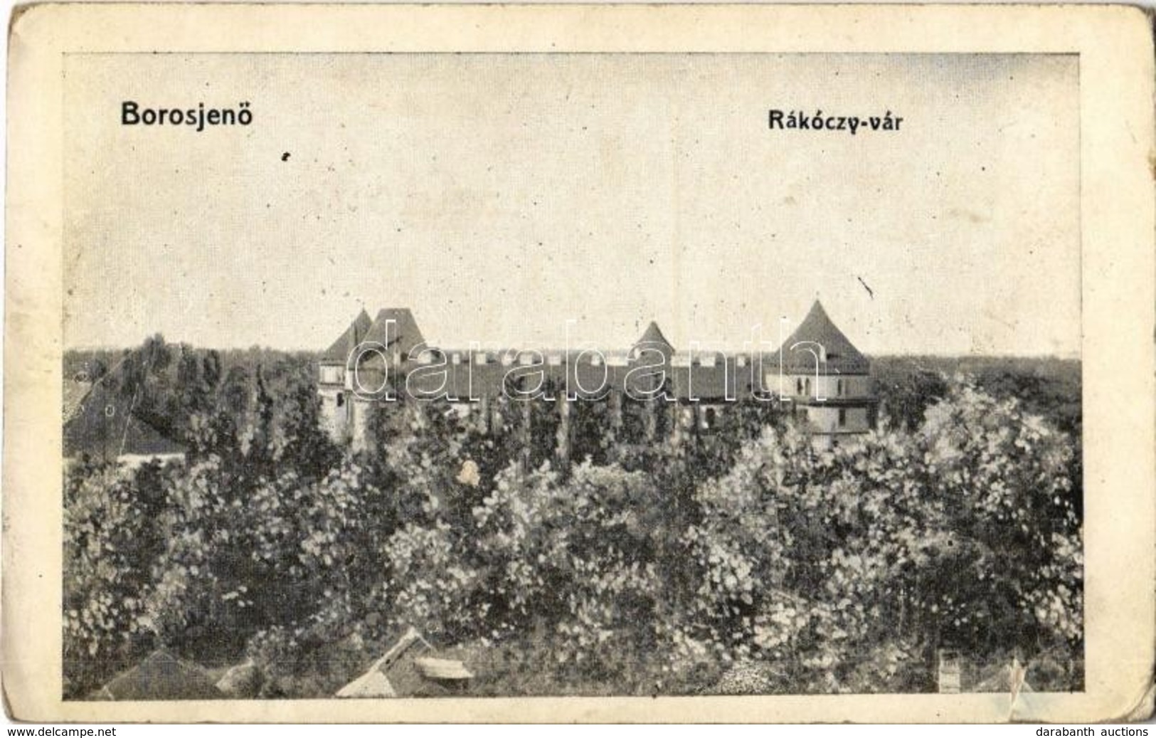 T3 1913 Borosjenő, Ineu; Rákóczi Vár. Kiadja Ungár J. / Castle (szakadás / Tear) - Ohne Zuordnung