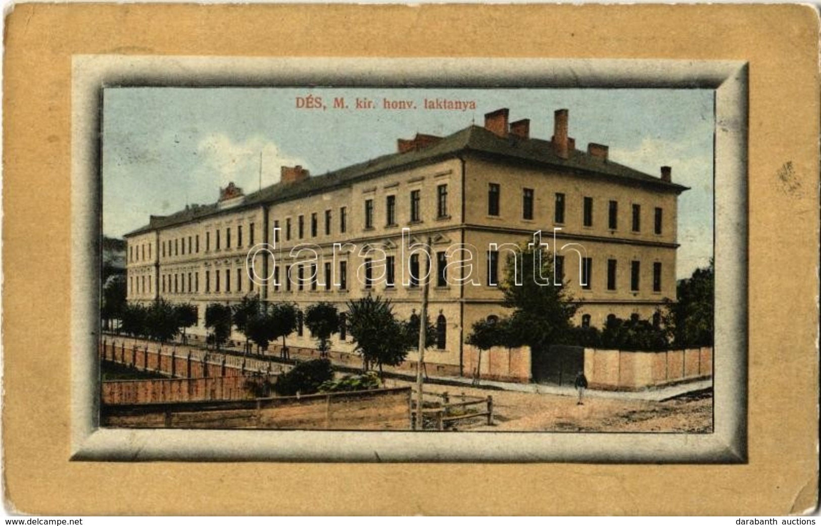 T2/T3 1913 Dés, Dej; M. Kir. Honvéd Laktanya. Kiadja Galócsi Samu / K.u.K. Military Barracks (EK) - Ohne Zuordnung