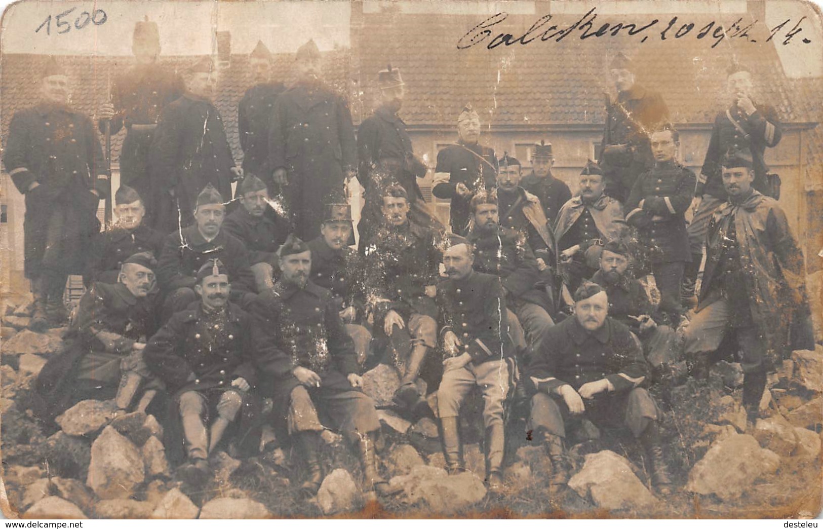 Fotokaart Kalken 1914 - Laarne