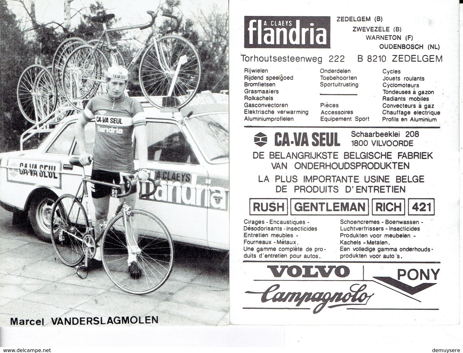 686 - CYCLISME - WIELRENNEN -  MARCEL VANDERSLAGMOLEN - Cyclisme