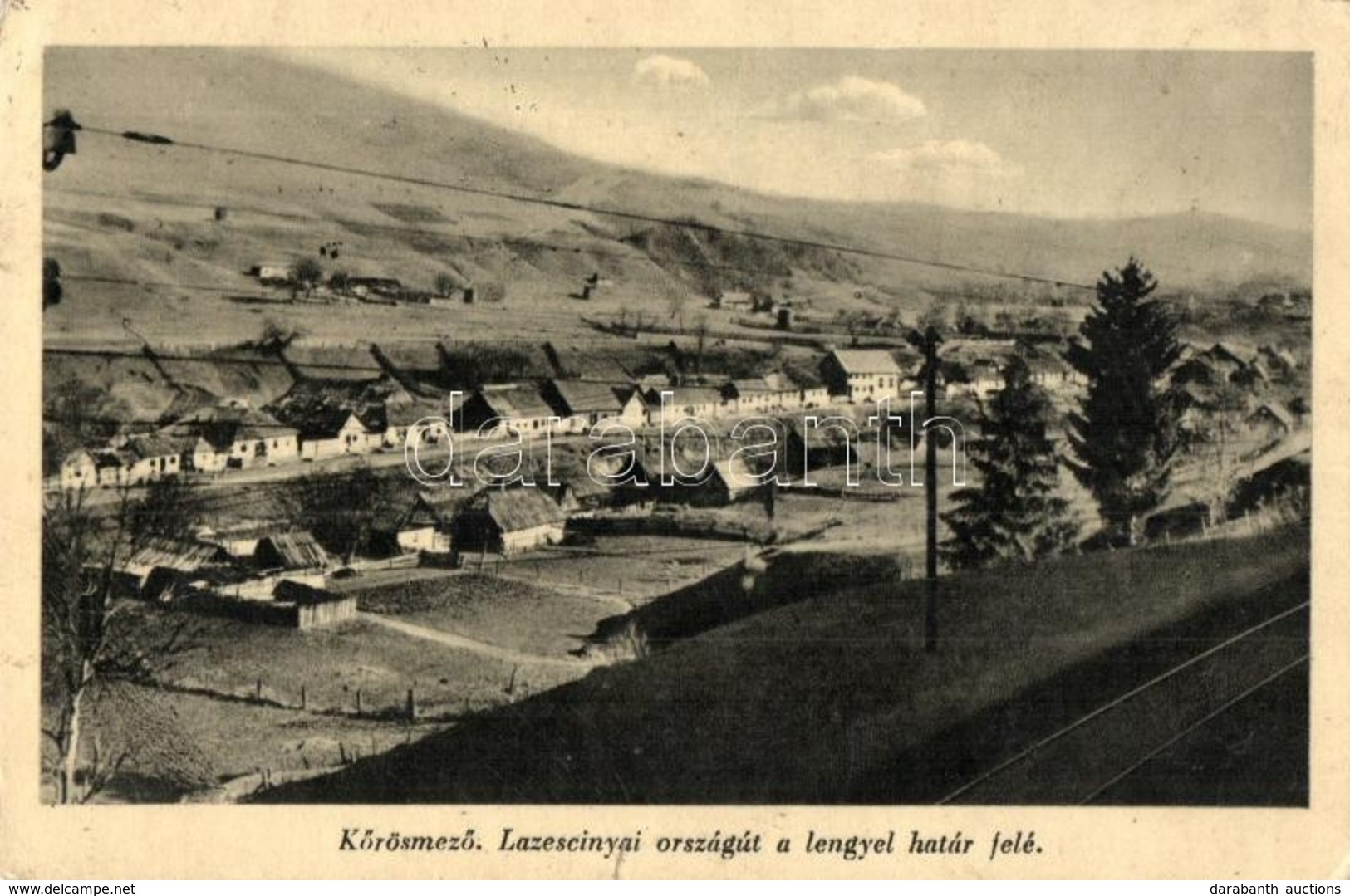 T2/T3 Kőrösmező, Jaszinya, Jasina, Yasinia; Lazescinyai Országút A Lengyel Határ Felé / Road Towards The Polish Border ( - Ohne Zuordnung