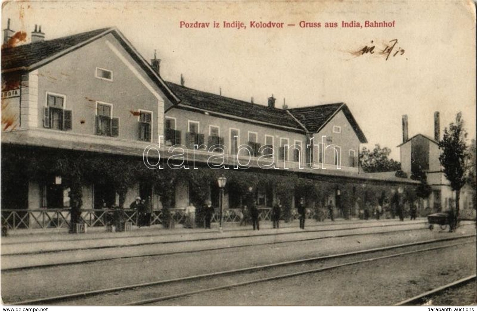 T2/T3 1912 India, Indija; Vasútállomás / Bahnhof / Kolodvor / Railway Station (EK) - Ohne Zuordnung