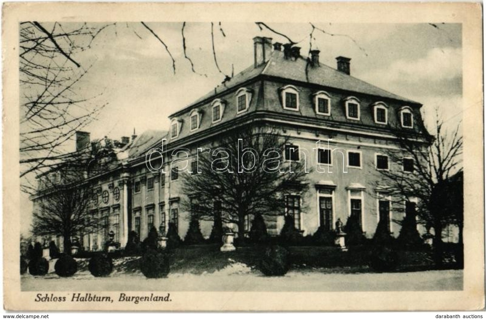 T2 1926 Féltorony, Halbturn; Schloss Halbturn / Harrach Kastély / Castle - Ohne Zuordnung