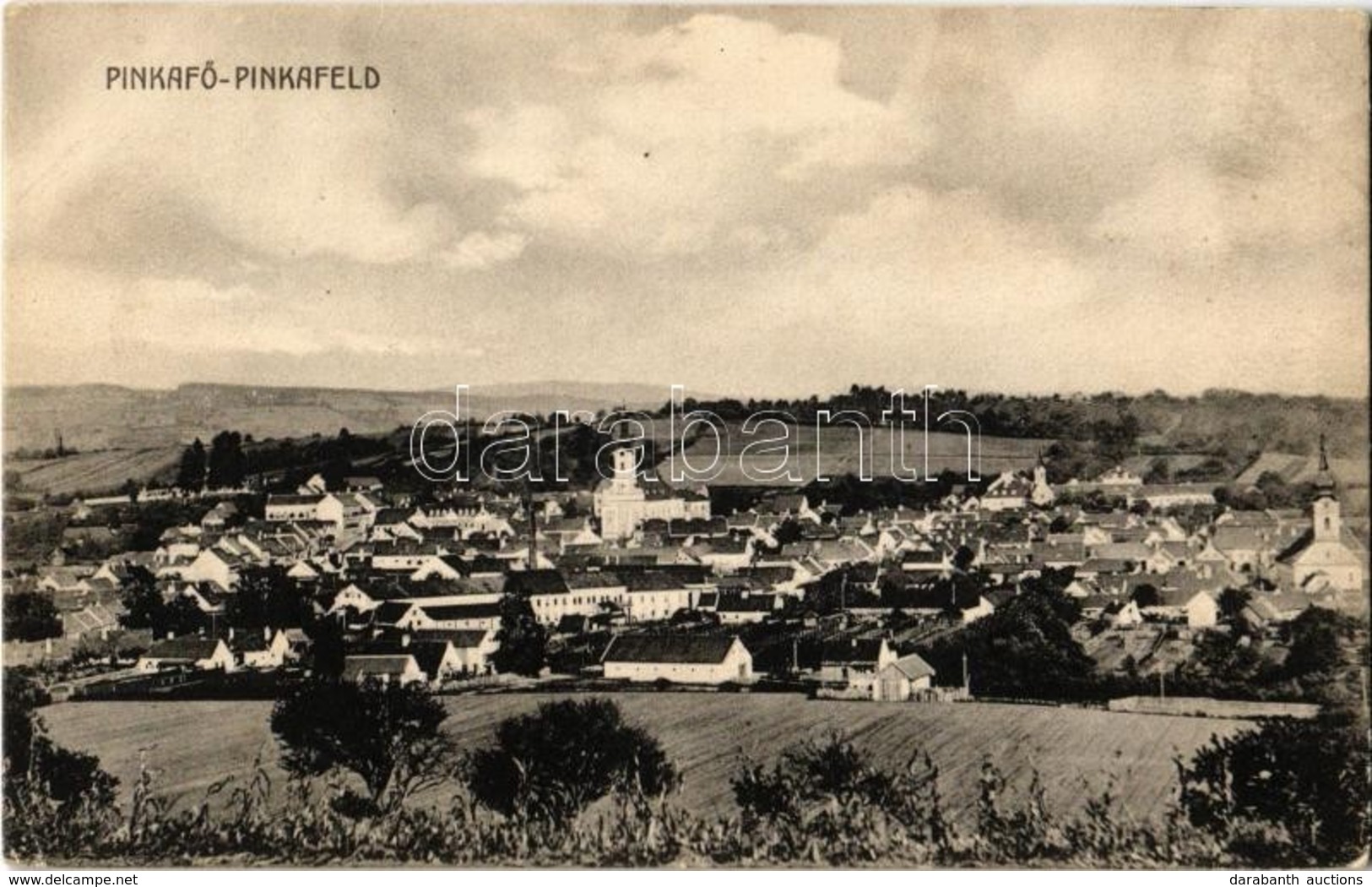 * T2 Pinkafő, Pinkafeld; Látkép Templomokkal. Karl Strobl No. 51. / General View With Churches - Ohne Zuordnung