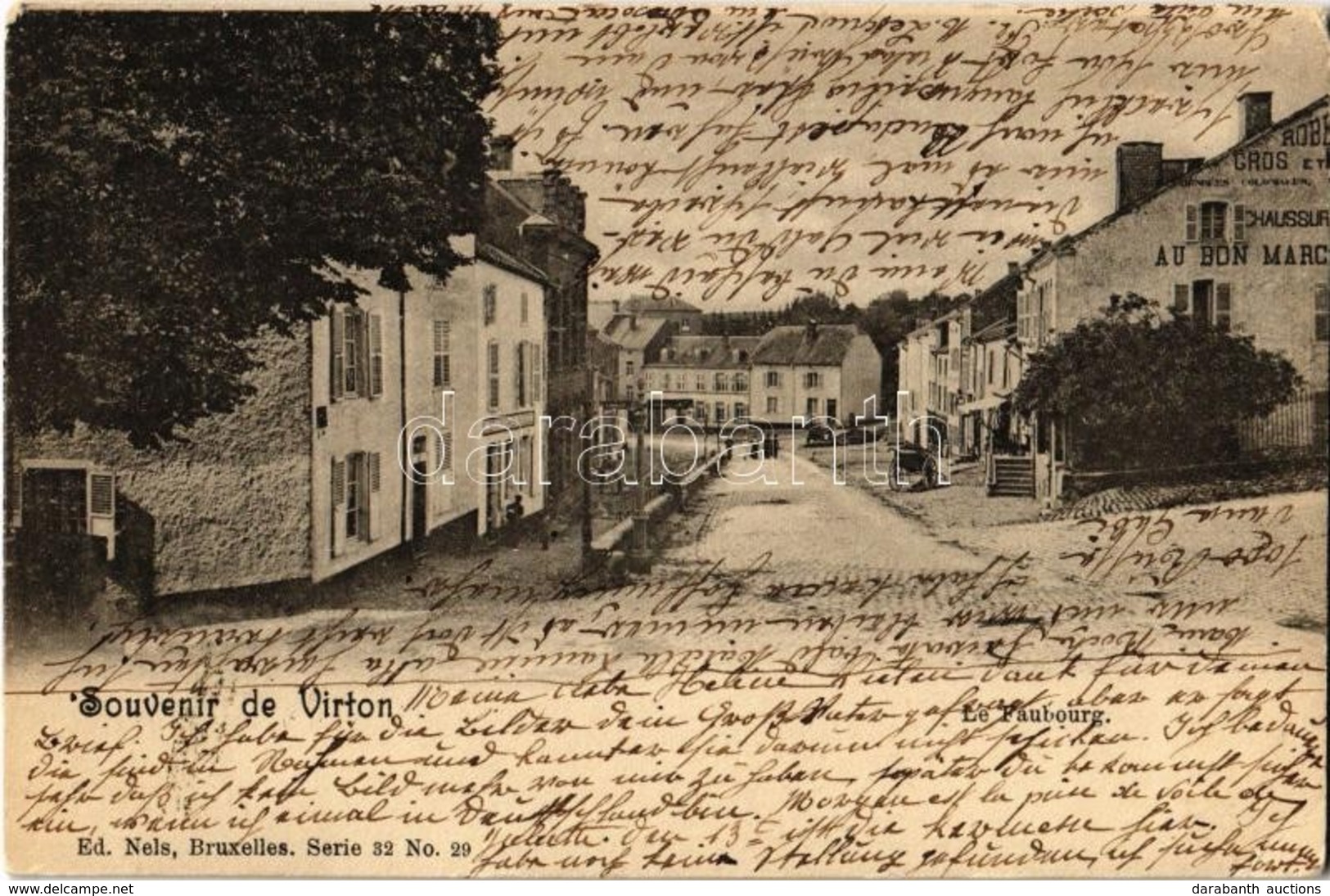 T2/T3 1901 Virton, Street View, Shops. Ed. Nels Serie 32. No. 29. (EK) - Ohne Zuordnung