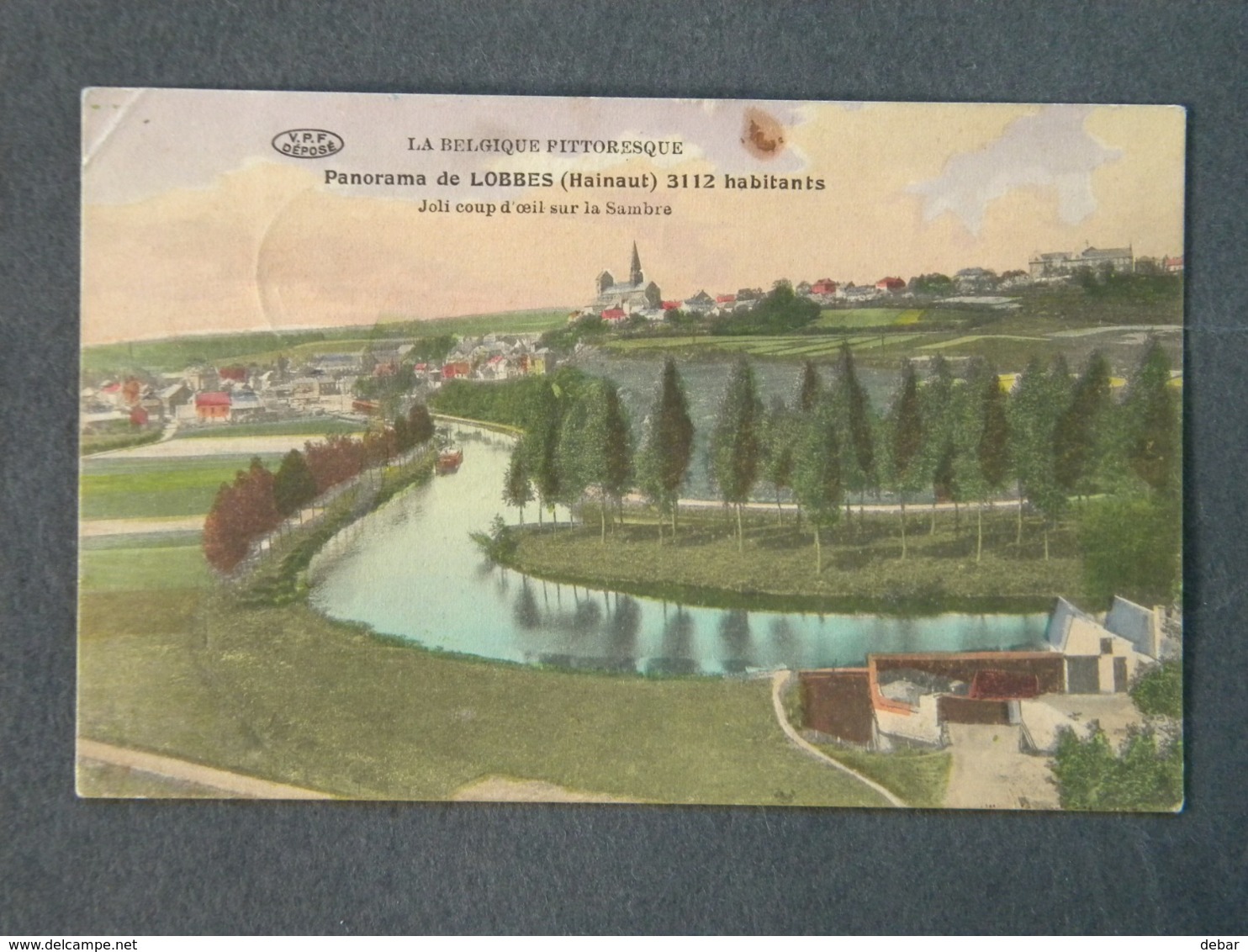 BELGIUM - PANORAMA DE LOBBES - HAINAUT - JOLI COUP D OEIL SUR LA SAMBRE - Travelled 1915? - PREAUX FRERES ,GHLIN - Lobbes